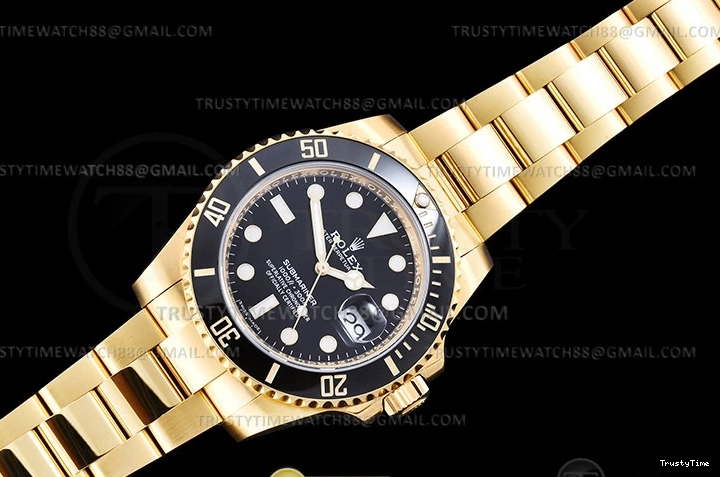 1229 ROLSUB0475D – Submariner 116618LN Wrp 904 YG YG Black KF VR EyeCatching 1052